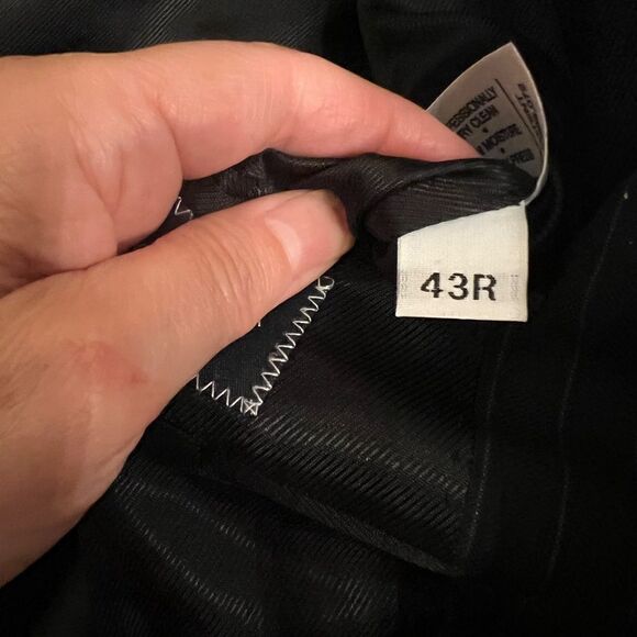 NWOT Men's Daniel Cremieux Loro Piana Blazer Sports Coat Black Pinstripe 43R - Picture 7 of 7